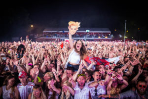 Commercial Advertisement Ad Photoshop Photography Music Concert Festival Tour Backstage Stage - by Julian Erksmeyer Trance EDM Electronic Music Dance Nervo Girlpower Girls Crowd