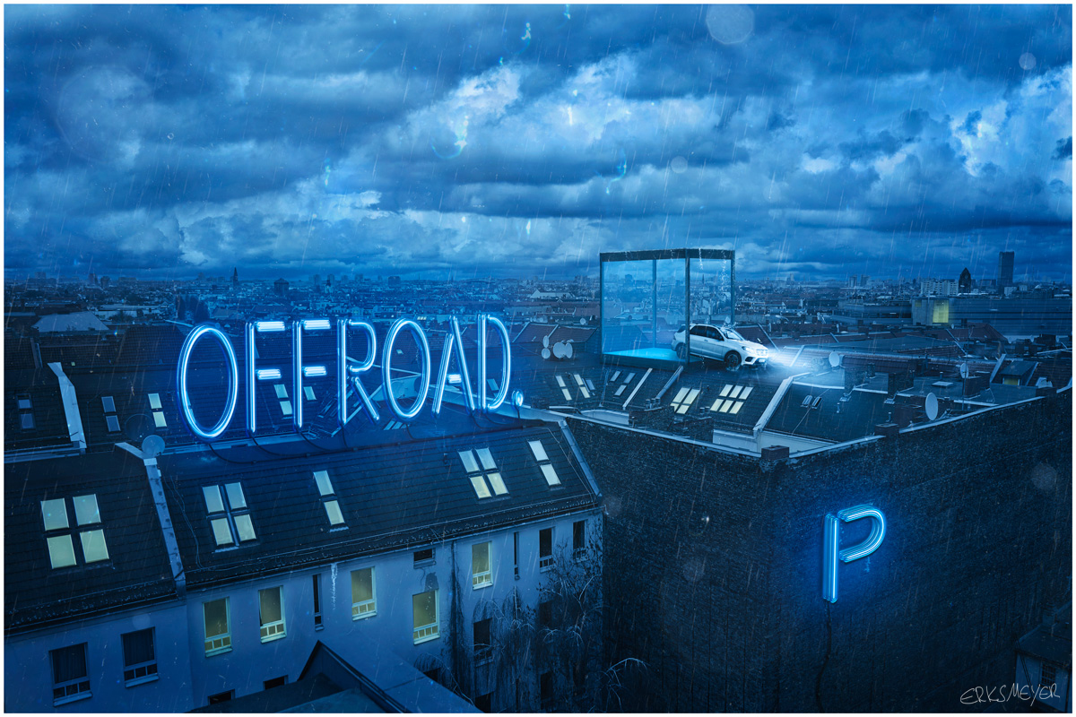 Commercial Advertisement Composing Landscape Ad Photoshop Composite 3D Photography - by Julian Erksmeyer Mercedes Benz Berlin Fun Rooftop Adventure Commercial Advertisement Composing Landscape Ad Photoshop Composite 3D Photography - by Julian Erksmeyer Mercedes Benz Berlin Fun Rooftop Adventure